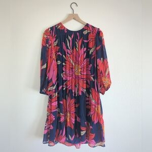 NWT Trina Turk Dress 3/4 Balloon Sleeves Size M, Vacation, Luxury, Resortwear